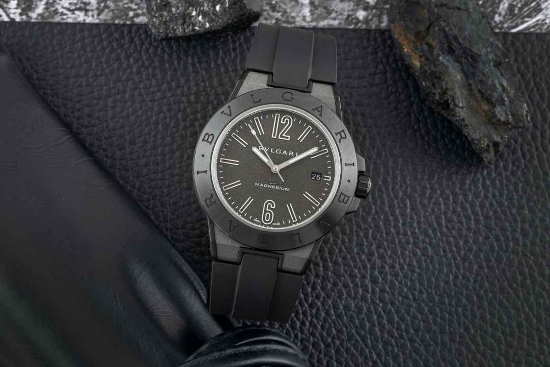  Bulgari Diagono 41 Magnesium Grey Automatik Ref. DG 41 SMC Box 