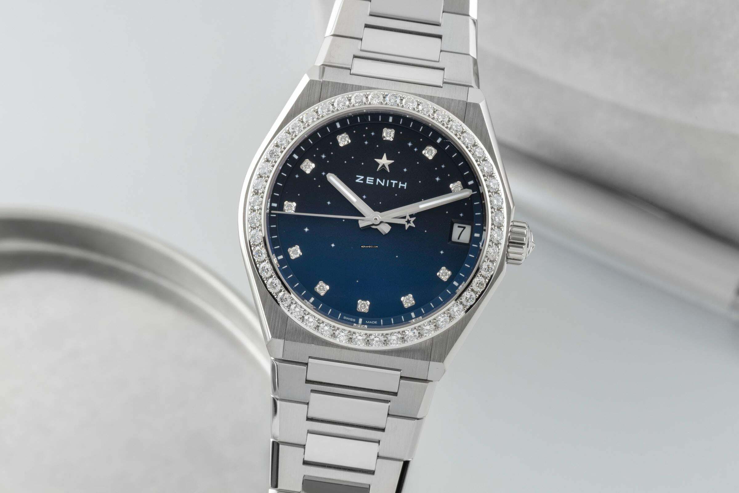 Thumbnail von Zenith Defy Midnight Stahl Automatik Damenuhr Ref.16.9200.670/01.MI001 B&P