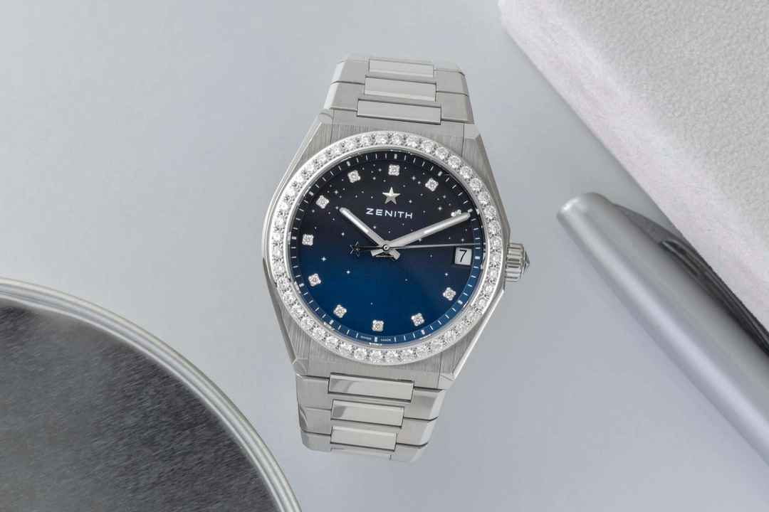  Zenith Defy Midnight Stahl Automatik Damenuhr Ref.16.9200.670/01.MI001 B&P 