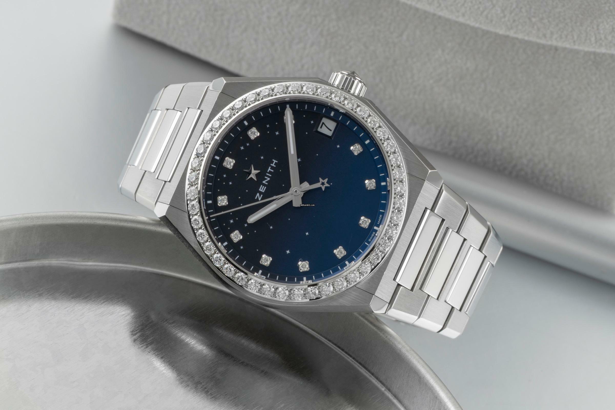 Thumbnail von Zenith Defy Midnight Stahl Automatik Damenuhr Ref.16.9200.670/01.MI001 B&P