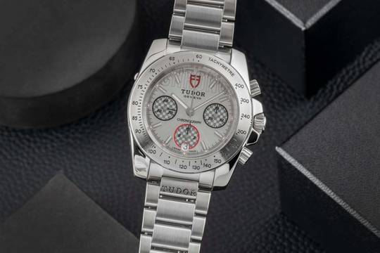  Tudor Sport Chronograph Silver Dial Edelstahl Automatik Ref. 20300 H-Serie 