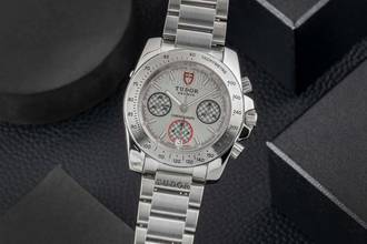 Thumbnail von Tudor Sport Chronograph Silver Dial Edelstahl Automatik Ref. 20300 H-Serie