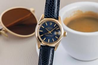 Thumbnail von Rolex Lady-Datejust 18k (0,750) Gold Automatik Damenuhr Ref. 6916 Klassiker