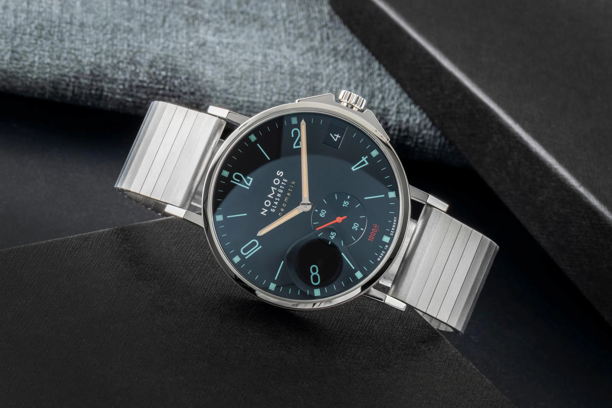 Thumbnail von NOMOS Tangente Sport Stahl Automatik Herrenuhr Ref. 501 Papiere 2020