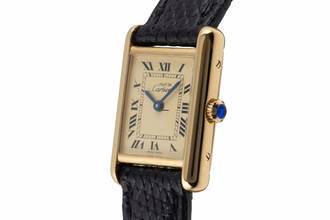 Thumbnail von Cartier Tank must de Cartier PM Ivory Dial 925 Silber Handaufzug Damenuhr