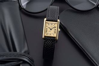 Thumbnail von Cartier Tank must de Cartier PM Ivory Dial 925 Silber Handaufzug Damenuhr