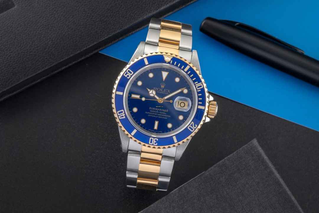  Rolex Submariner Date Stahl / Gold Herrenuhr Oyster Perpetual Ref. 16613 X-Serie 