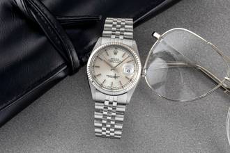 Thumbnail von Rolex Datejust 36 Stahl / Weissgold Automatik Herrenuhr Ref. 16014 Box