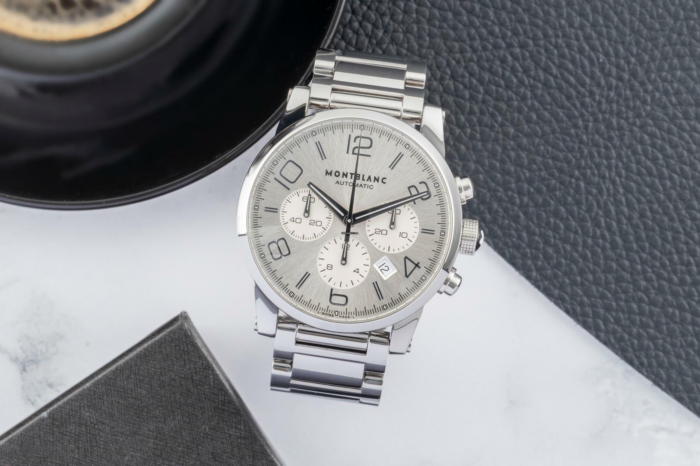  Montblanc Timewalker Chronograph Stahl Automatik Herrenuhr Ref. M29430 7069 