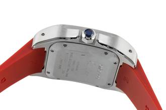 Thumbnail von Cartier Santos 100 Medium Automatik Edelstahl Herrenuhr Ref. W20106X8