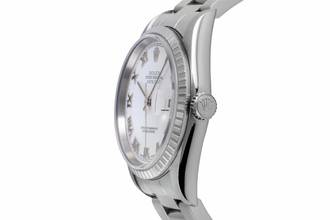 Thumbnail von Rolex Datejust 36 White Dial Oyster Stahl Automatik Herrenuhr Ref.16220 F-Serie