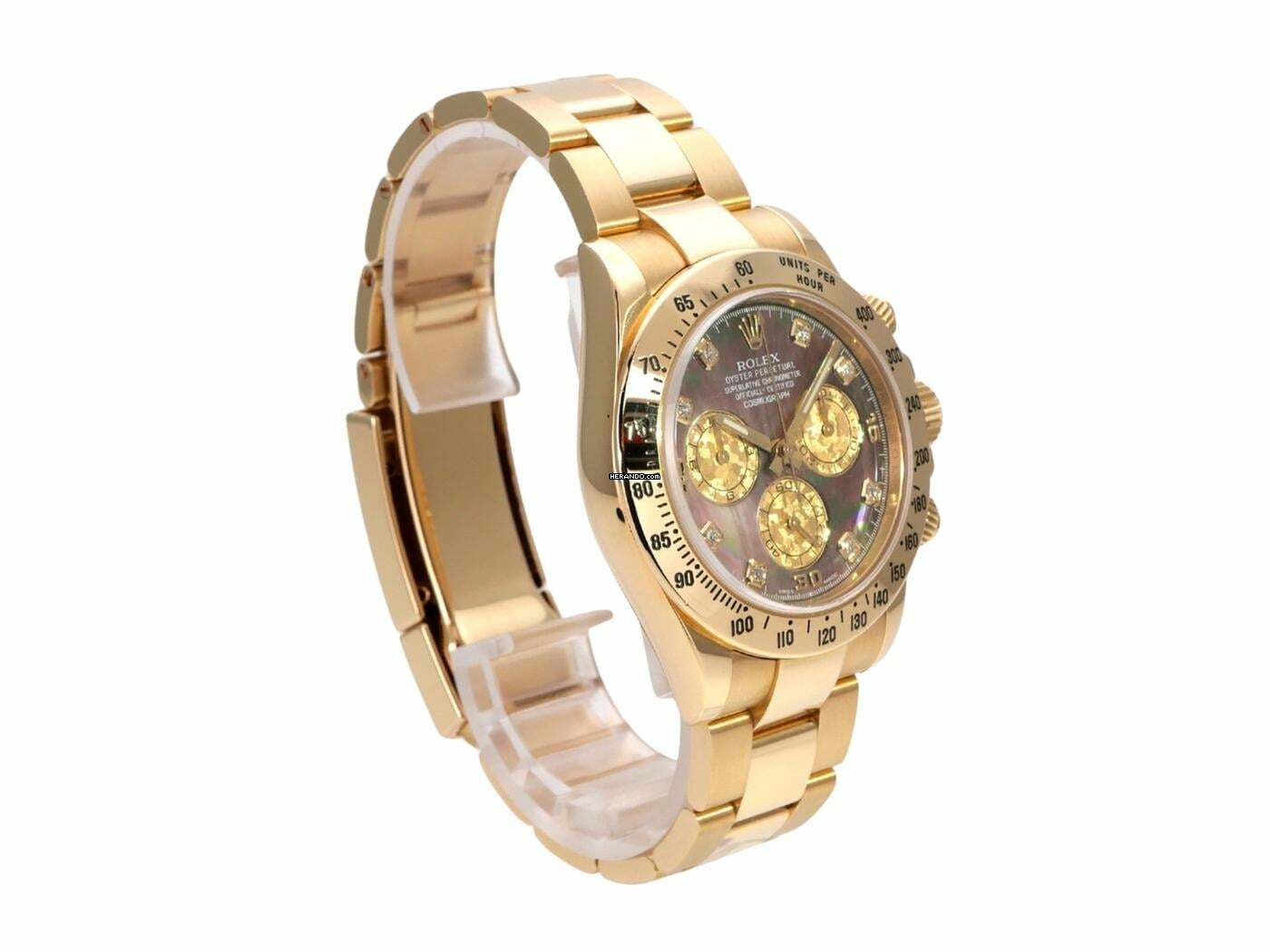  Rolex Daytona Ref. 116528 Gold Crystals Zifferblatt 