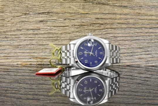  Tudor Prince Date 74000 NOS / UNGETRAGEN Blue Dial - Full Set 2007 