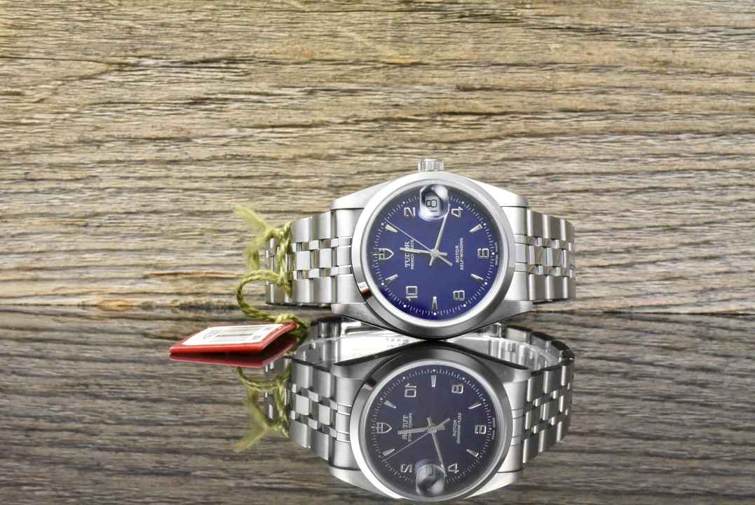  Tudor Prince Date 74000 NOS / UNGETRAGEN Blue Dial - Full Set 2007 