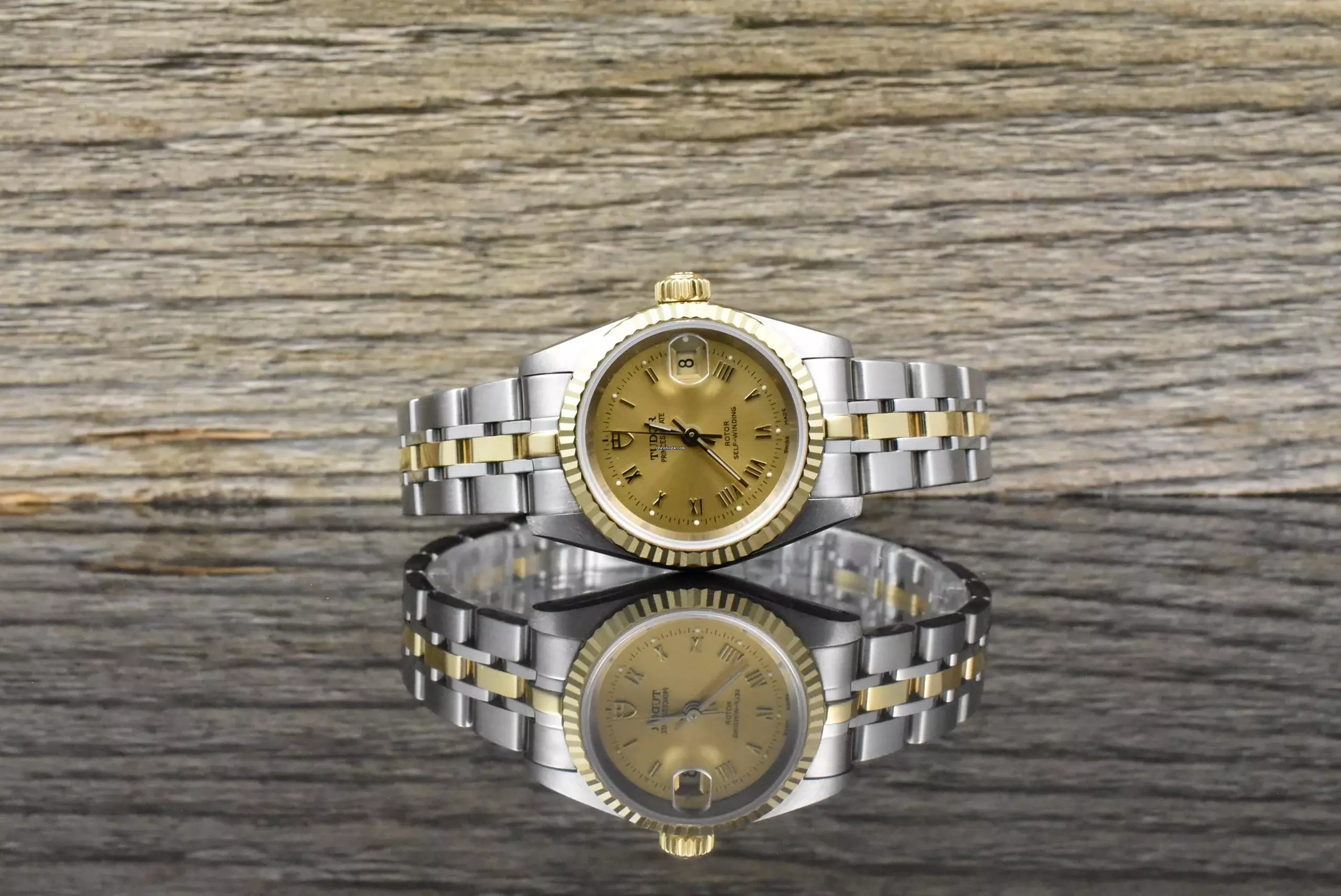  Tudor Prince Oysterdate Princess Oysterdate 92413N Stahl / Gold unpoliert - Zertifikat 2015 