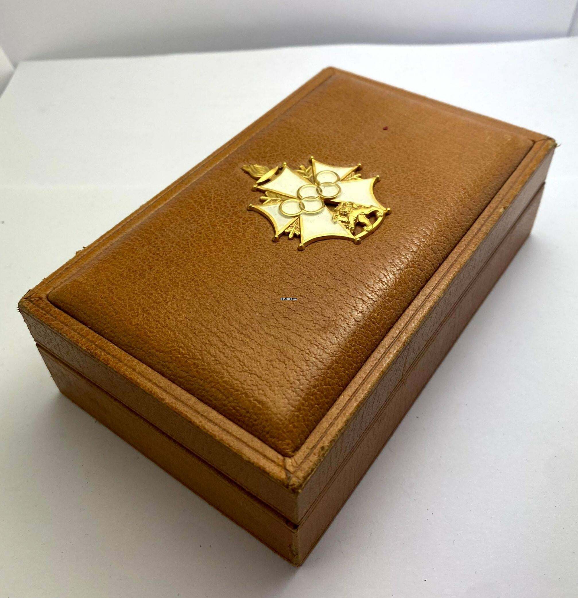 Thumbnail von Omega Classic Vintage Box Olympic Games Olympische Spiele XVI 1956 Cross of Merit