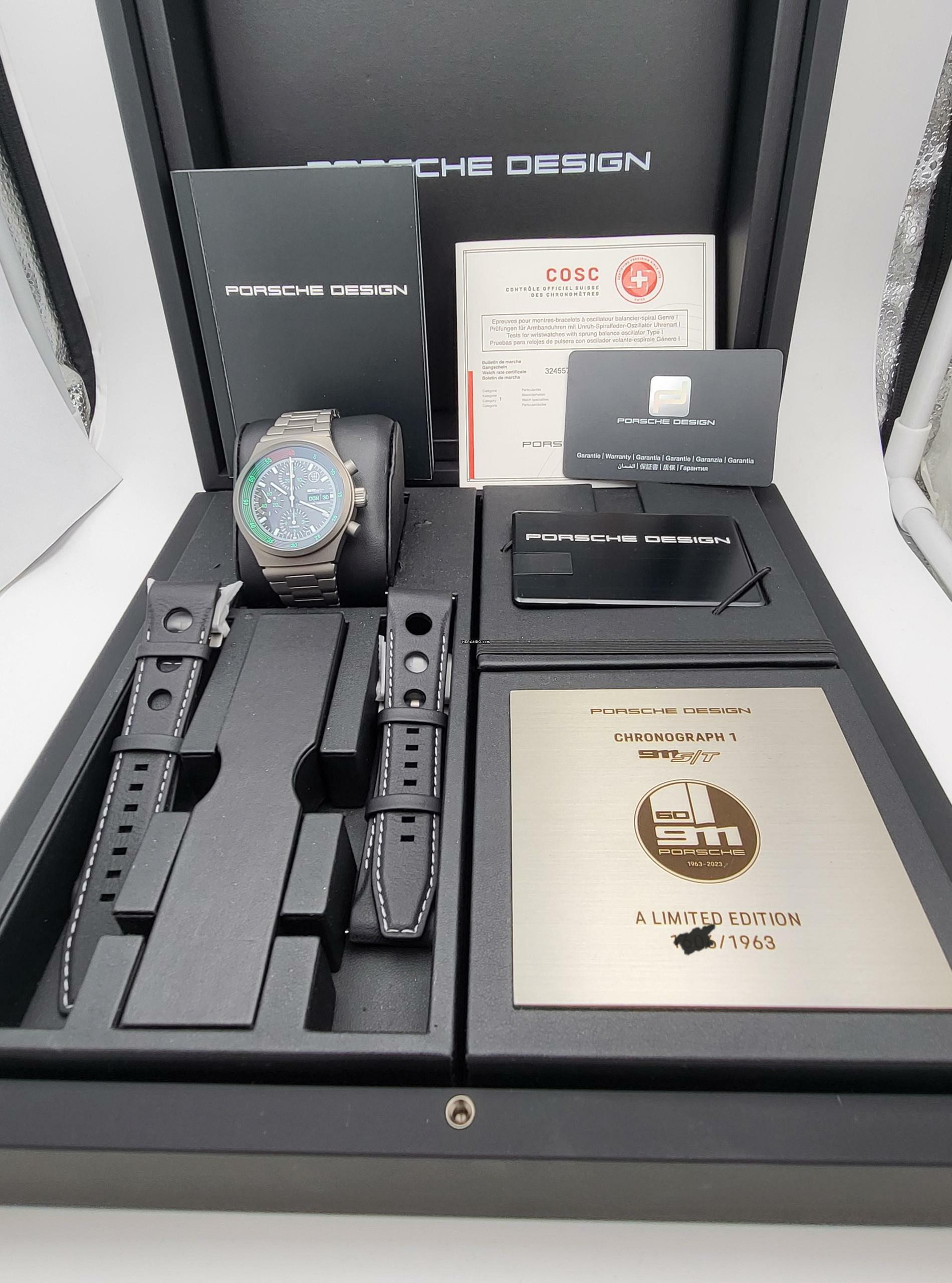 Thumbnail von Porsche Design 911 S/T Chronograph 1 Titan Limited Edition new Full Set