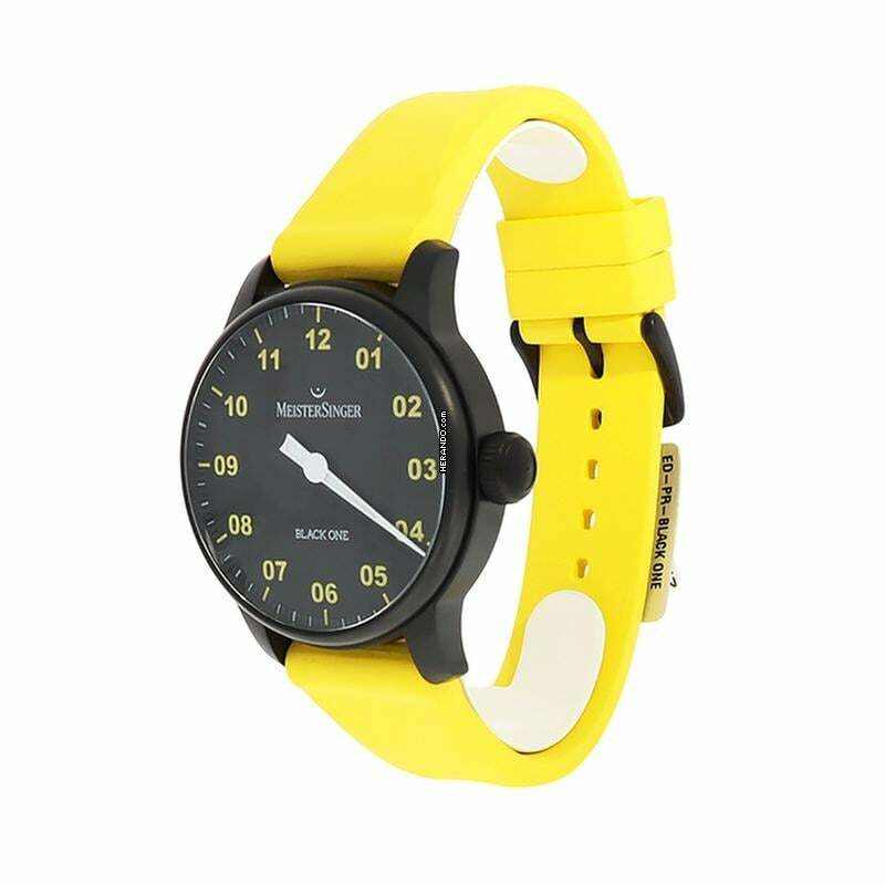 Thumbnail von Meistersinger Edition Black One Automatik Herrenuhr - Schwarz mit Gelb ED-PR-BLACK ONE