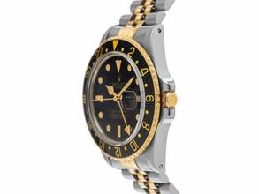 Thumbnail von Rolex GMT-Master Ref.16753 1984 Box&Beschreibung sehr Gut Vintage GMT Master Open 6/9 Flat 4