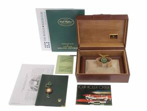 Thumbnail von Rolex Day-Date 36 Ref.1803 1975 Box&Beschreibung sehr gut Vintage Day-Date Buckley Dial 18kt Gelbgold 130g open 6/9