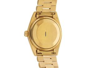 Thumbnail von Rolex Day-Date 36 Ref.1803 1975 Box&Beschreibung sehr gut Vintage Day-Date Buckley Dial 18kt Gelbgold 130g open 6/9