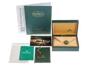 Thumbnail von Rolex Explorer I Ref.14270 1996 Box&Beschreibung sehr gut Vintage Explorer Stahl