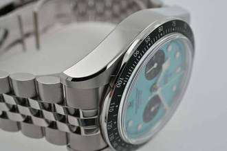 Thumbnail von Tudor Heritage Black Bay Chronograph 79360N Tiffany Flamingo Blue Dial