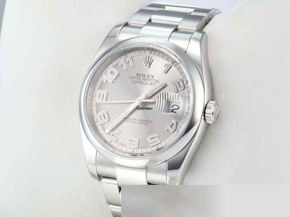  Rolex Datejust 36 36mm 116200 Edelstahl Automatik Herrenuhr Damenuhr Stahl Stainless Steel Oyster-band Chronometer White Dial 