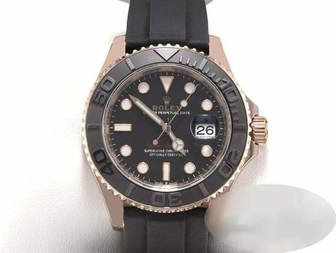  Rolex Yacht-Master 40 126655 2021 Rosegold 750 Automatik Gold Rotgold 18kt Oyster Chronometer Black Dial 