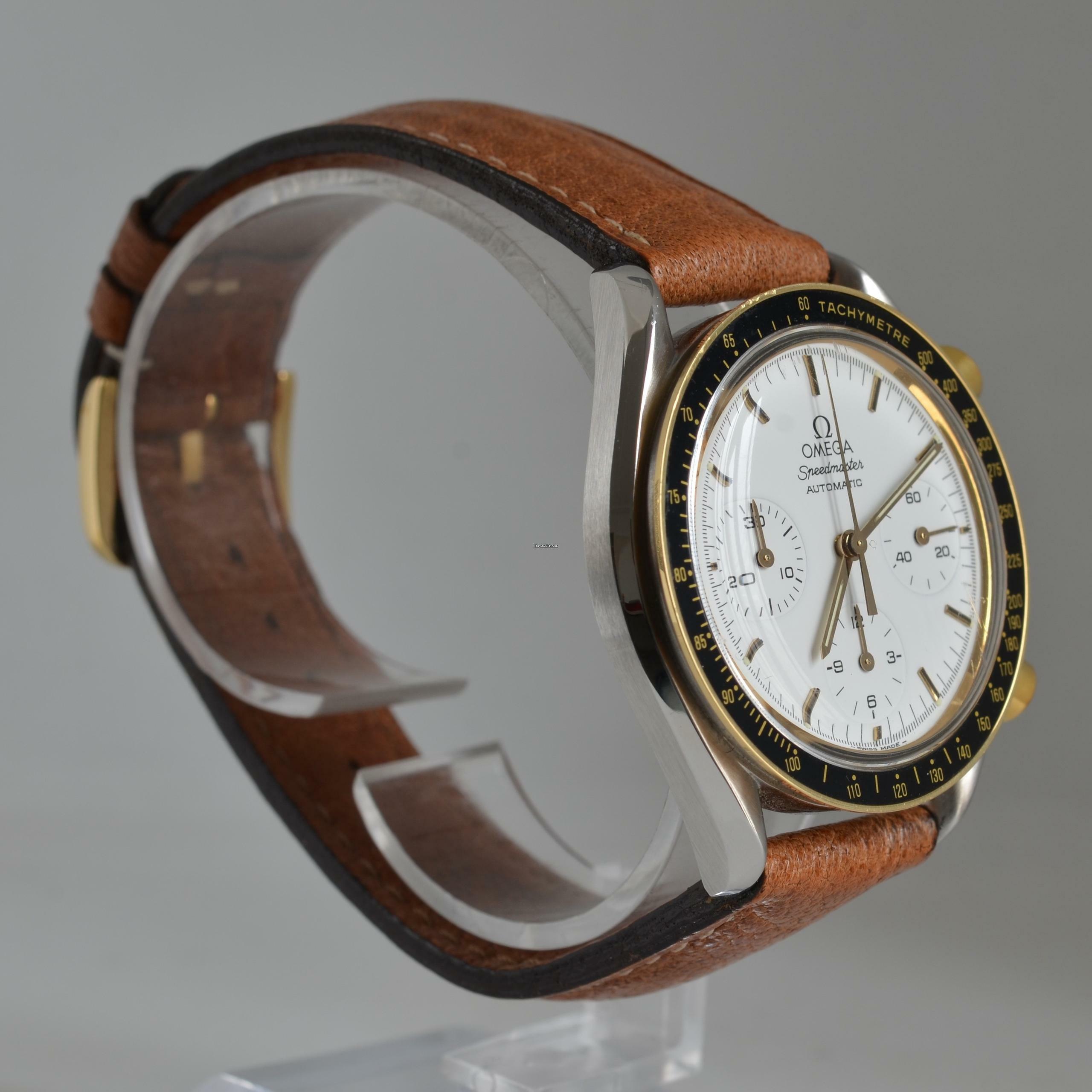 Thumbnail von Omega Speedmaster Reduced chronograph white dial Automatic 1994