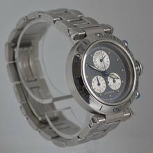 Thumbnail von Cartier Pasha 1352 chronograph 35MM Gray dial quartz year 1999