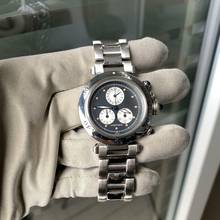 Thumbnail von Cartier Pasha 1352 chronograph 35MM Gray dial quartz year 1999