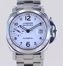 Thumbnail von Officine Paneral Luminor Marina PAM00051 Stahlband Automatic white dial rar 40mm B+P