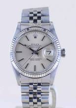 Thumbnail von Rolex Datejust 36 16014 silver Stick dial Jubiléband Stahl Weißgold 1978