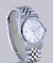 Thumbnail von Rolex Datejust 36 16014 silver Stick dial Jubiléband Stahl Weißgold 1978