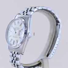 Thumbnail von Rolex Datejust 36 16014 silver Stick dial Jubiléband Stahl Weißgold 1978