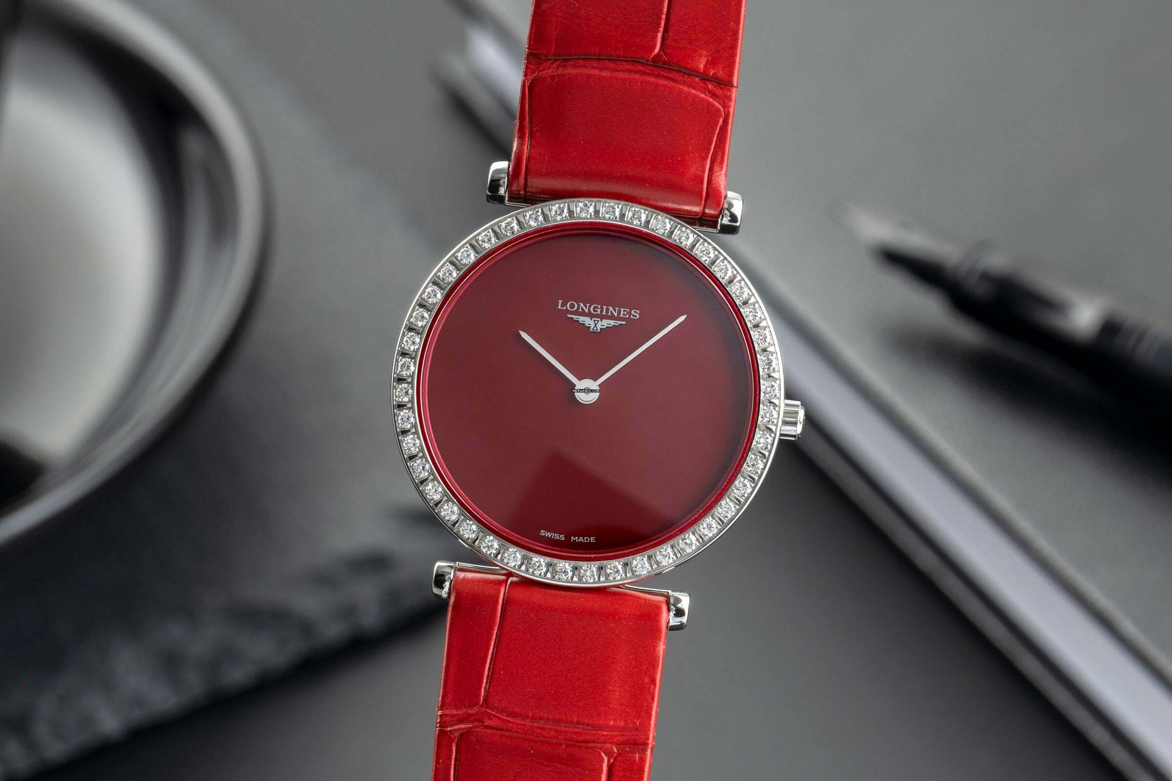 Thumbnail von Longines La Grande Classique Stahl Diamanten Damen Ref. L4.523.0.91.2 B&P 2022