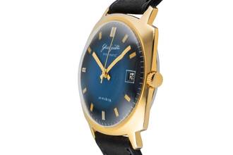 Thumbnail von Glashütte Original Spezimatic Messing vergoldet Automatik Herrenuhr Vintage Klassiker