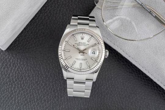  Rolex Datejust 36 Stahl / Weissgold Automatik Herrenuhr Ref. 126234 Papiere 2021 
