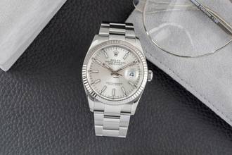 Thumbnail von Rolex Datejust 36 Stahl / Weissgold Automatik Herrenuhr Ref. 126234 Papiere 2021