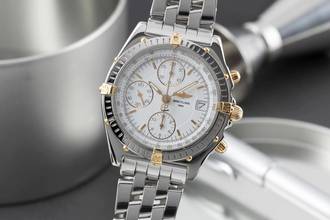 Thumbnail von Breitling Chronomat Chronograph Stahl / Gold Automatik Herrenuhr Ref. B13050.1