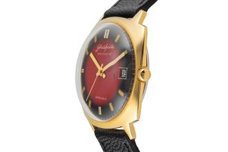 Thumbnail von Glashütte Original Spezimatic Messing vergoldet Automatik Herrenuhr Vintage Klassiker