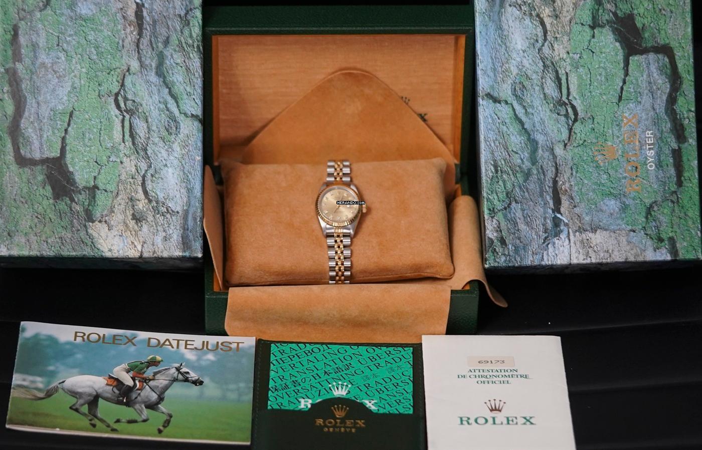 Thumbnail von Rolex Lady-Datejust FULLSET 26mm Stahl/Gold