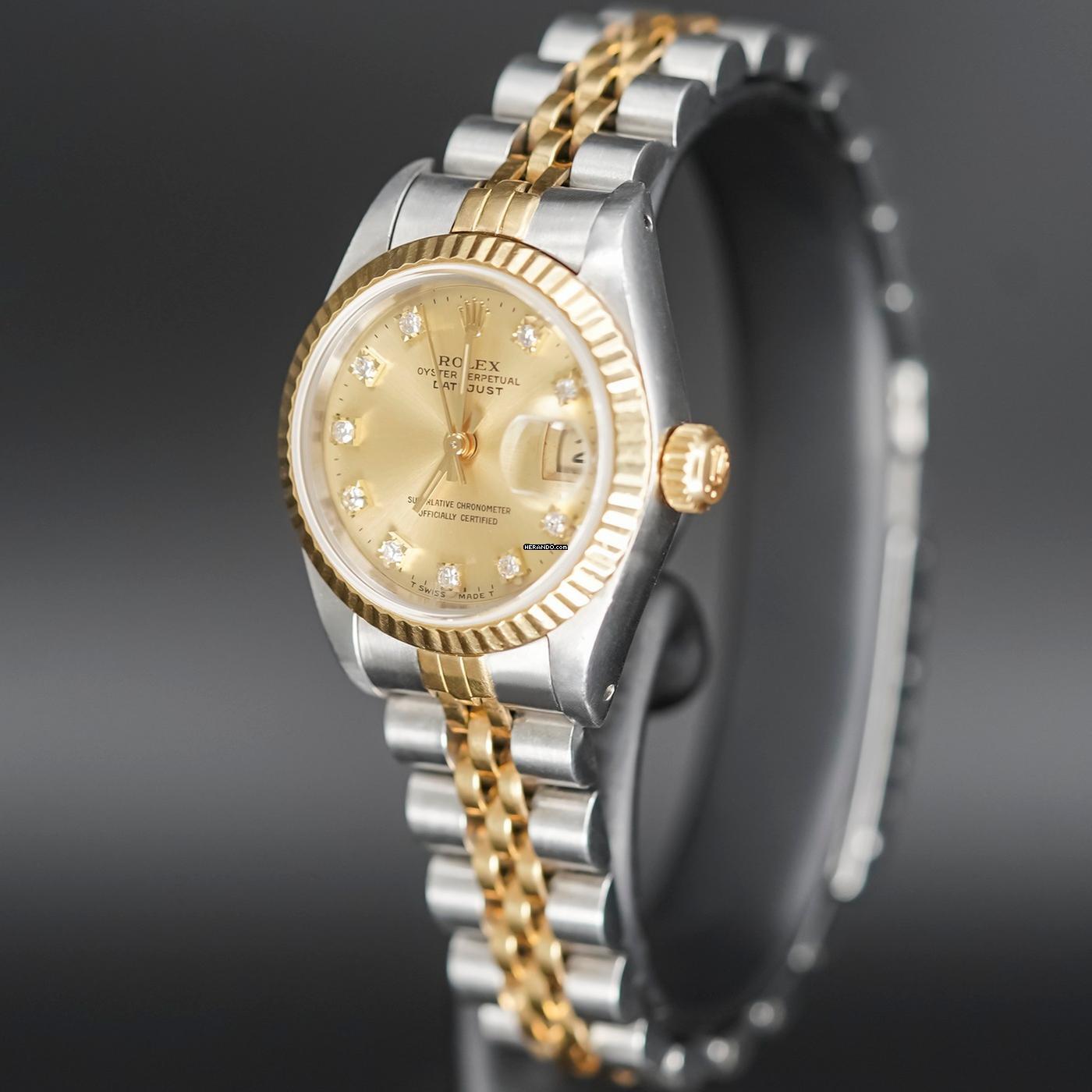 Thumbnail von Rolex Lady-Datejust FULLSET 26mm Stahl/Gold