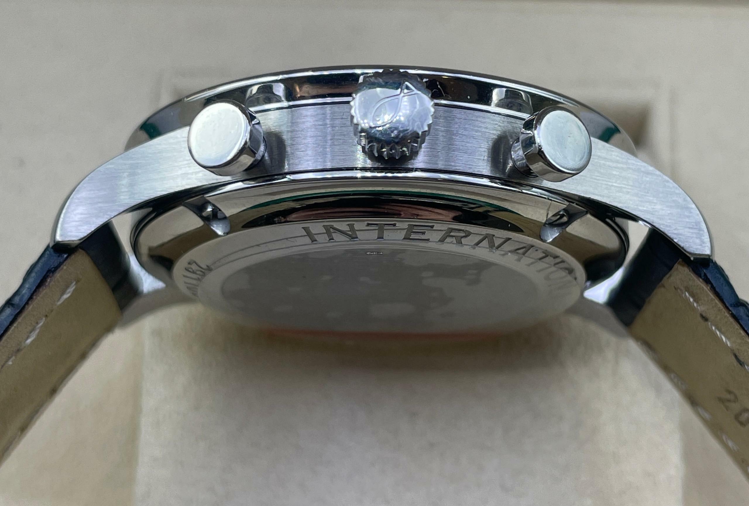 Thumbnail von IWC Portugieser Chronograph Portuguese Chronograph FULL SERVICED 2026 Watch only Top Condition + NEW Blue Strap