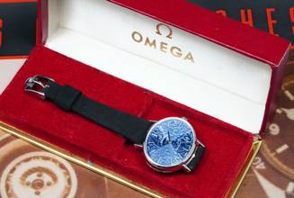 Thumbnail von Omega Classic RARE NOS ELLIPSE WITH FLORAL DIAL FROM THE 70'S RARE VINTAGE