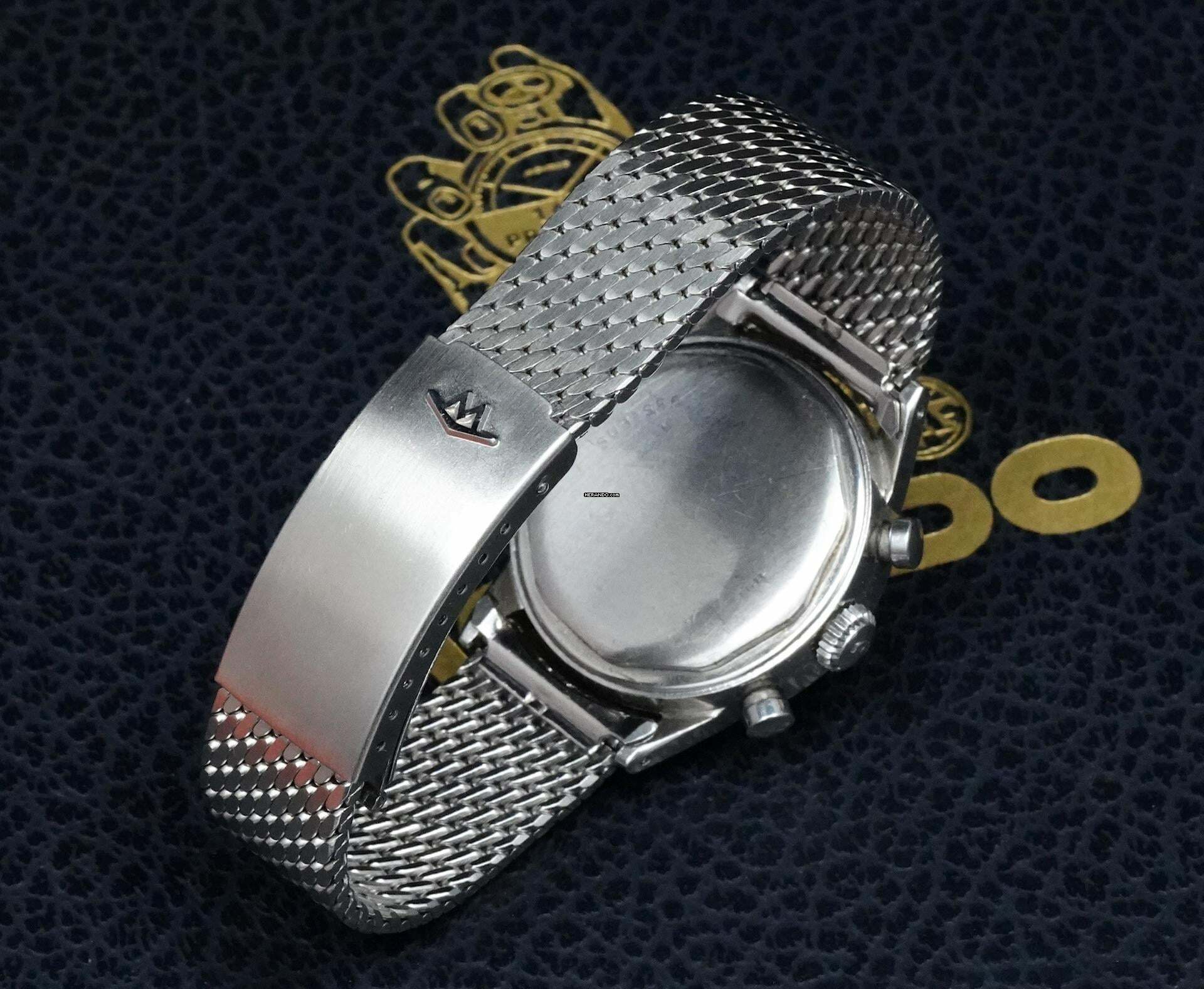 Thumbnail von Movado M95 Chronograph Sub Sea with Rare Dial and Bracelet Vintage