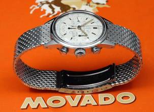 Thumbnail von Movado M95 Chronograph Sub Sea with Rare Dial and Bracelet Vintage