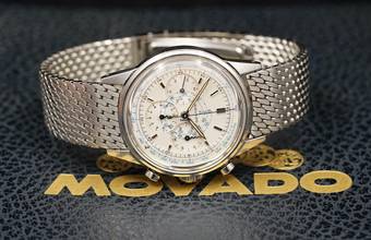 Thumbnail von Movado M95 Chronograph Sub Sea with Rare Dial and Bracelet Vintage