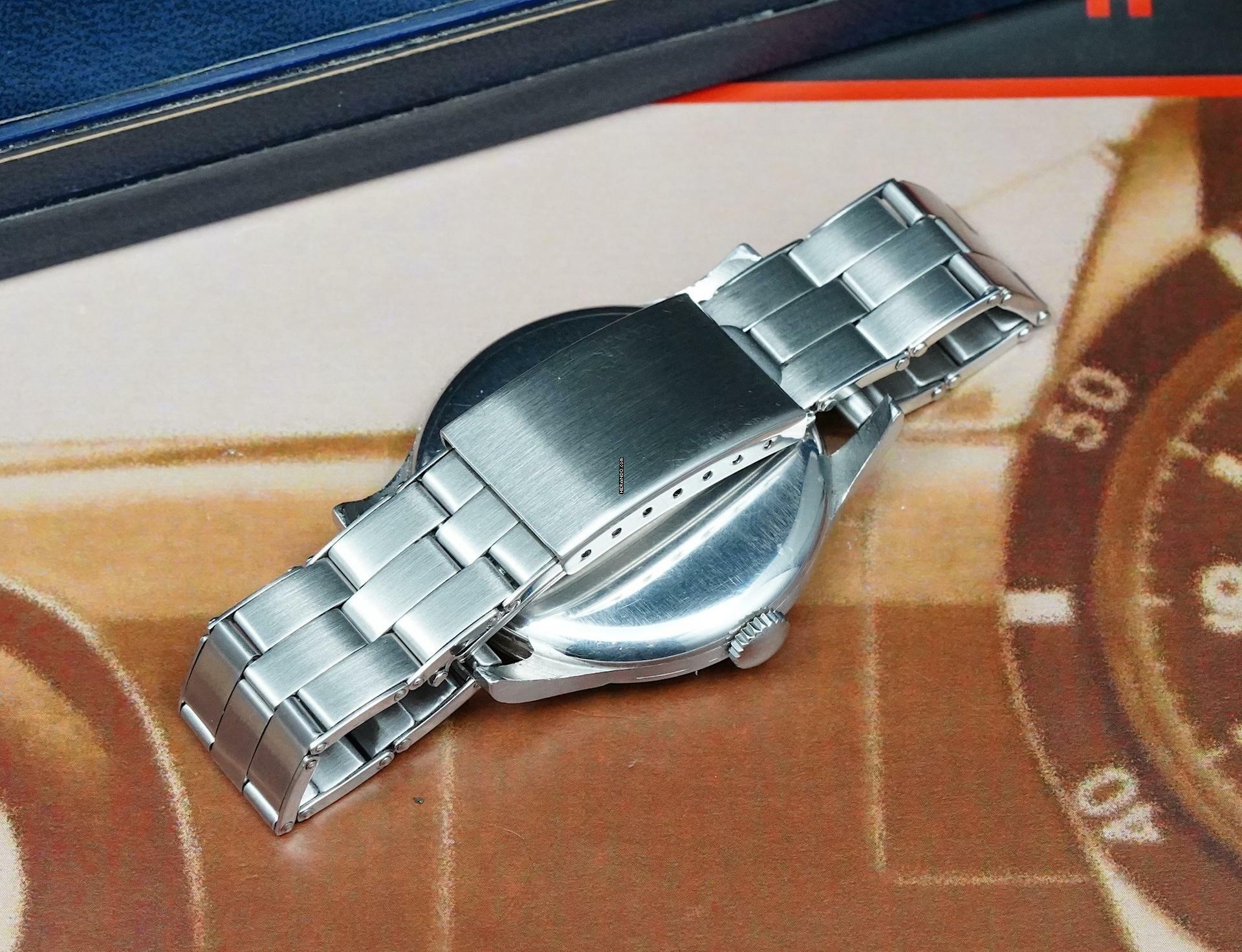 Thumbnail von Longines Oversize Calatatrava with Rare SECTOR Dial Vintage Box and Extract